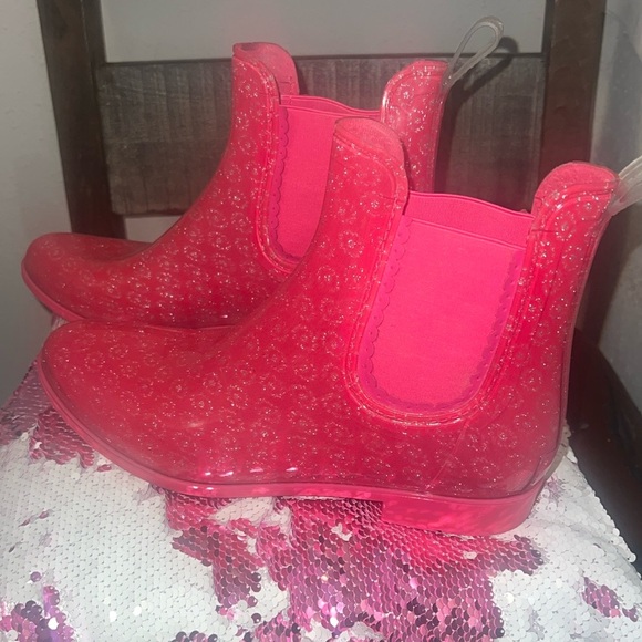 Jack Rogers Shoes - Jack Rodgers pink Jelly Rain Boots.